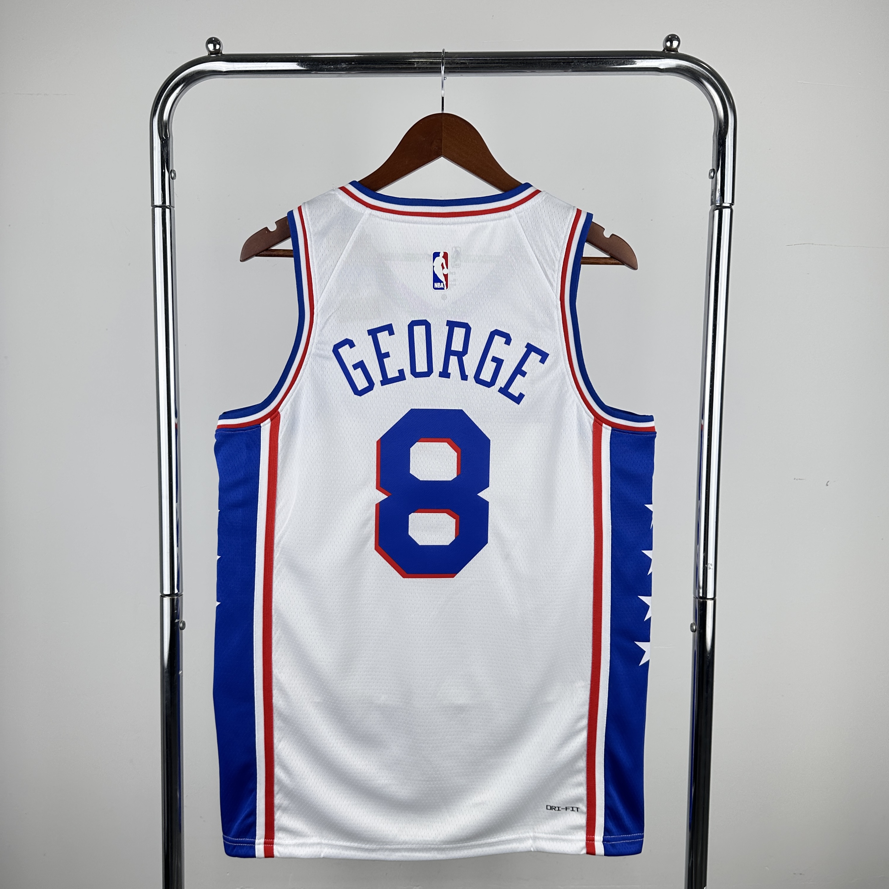 Men Philadelphia 76ers #8 George White Seasons Nike 2024 NBA Jersey->->NBA Jersey
